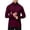 Deep Red, variant on Men's Sun Protection Hoodie Tops Long Sleeve Fishing Shirt with Hood Mask Lightweight Athletic Running Outdoor Tops White XL