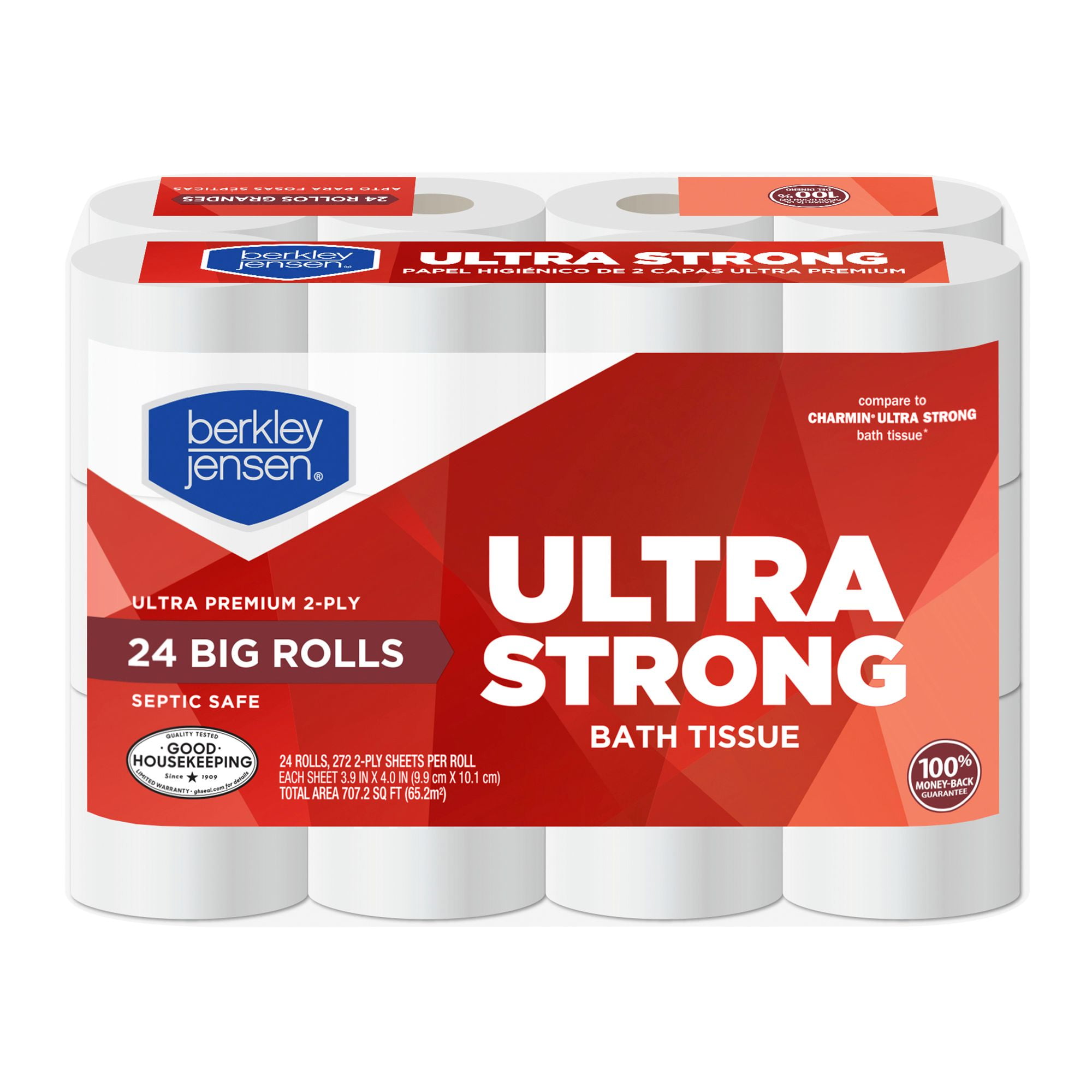 Berkley Jensen Ultra Strong Bath Tissue, Cotton, 24 Ct. Toilet Paper
