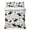 Black Gray, variant on Quilts King Size Bedding Set, Black Moose Lightweight Quilted Comforter, Modern Abstract Art Soft Reversible Bedspread Coverlet with Pillow Covers for All Season, 96" x 106"