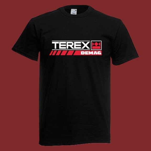 Terex Demag Crane Men's Black T-Shirt Size S-5XL