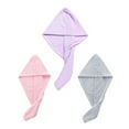 thumbnail image 1 of Hair Towel, 3 Packs Hair Turbans for Wet Hair, Drying Hair Wrap Towels for Curly Hair Women, 1 of 5