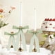 thumbnail image 4 of Decoración de candelabros con lazo mariposa – pack de 12 • Spandex de nailon • Blanco, rosa, verde • 24x12,5cm • Envoltura de regalos navideños, árbol de Navidad, mejora de candelabro, 4 of 6
