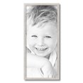 thumbnail image 2 of ArtToFrames 12" x 27" Bright Silver Picture Frame, 12x27 inch Silver Wood Poster Frame (WOM-4752), 2 of 7