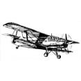 thumbnail image 4 of Vintage Airplane Piggy Bank, Drawing of a Monoplane Sketchy Monochrome Design, Ceramic Coin Bank Money Box for Cash Saving, 3.6" X 3.2", Black and White, by Ambesonne, 4 of 4