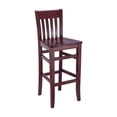 thumbnail image 2 of Beechwood Mountain Jacob 30" Slat Back Bar Stool in Dark Mahogany, 2 of 2