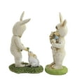 thumbnail image 3 of Easter Easter Egg Hunt Figurine Polyresin Bunny Outfit Children A7453, 3 of 3