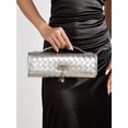 thumbnail image 2 of REMANLAND Women's PVC Tote Clutch Bag, Evening Handbag with Detachable Chain Strap for Wedding Party Prom, 2 of 7