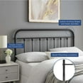 thumbnail image 6 of Modway Sage Queen Metal Headboard in Black, 6 of 6