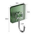 thumbnail image 6 of Fairnull 8Pcs Wall Sticky Hooks Punch-free Waterproof Square Shape PVC Hook Multifunctional Storage Heavy Duty Closet Coat Hanger Kitchen Bathroom Self Adhesive Hooks Home Supplies, 6 of 10
