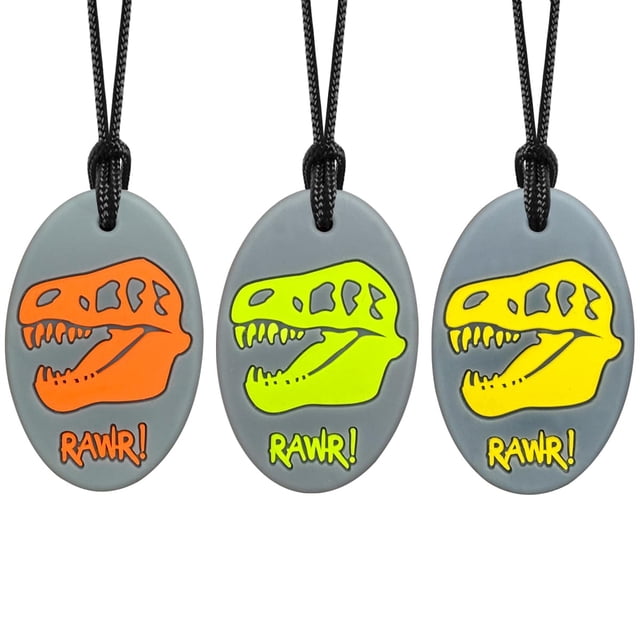 Collar mordedor sensorial de dinosaurio QUALEAP para niños