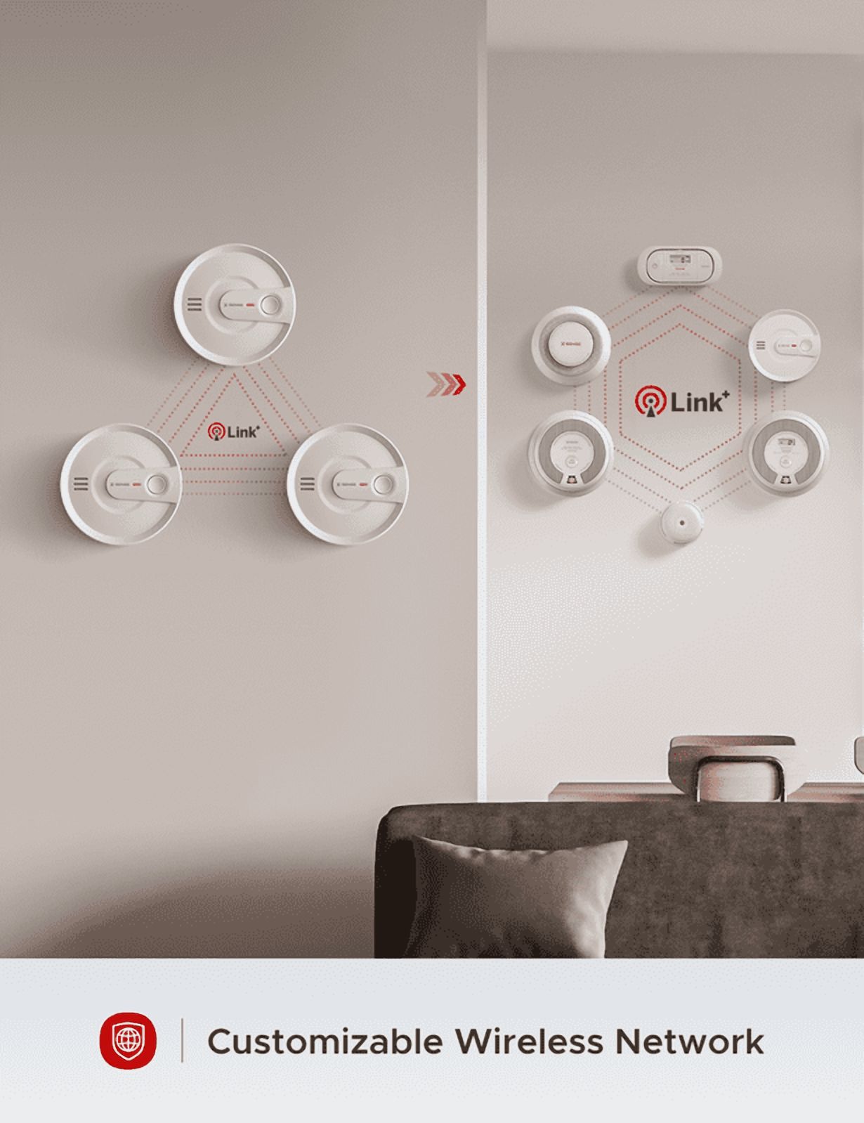 X-Sense Wireless Smoke Detector, Interconnected, 10-Year Battery photo 6