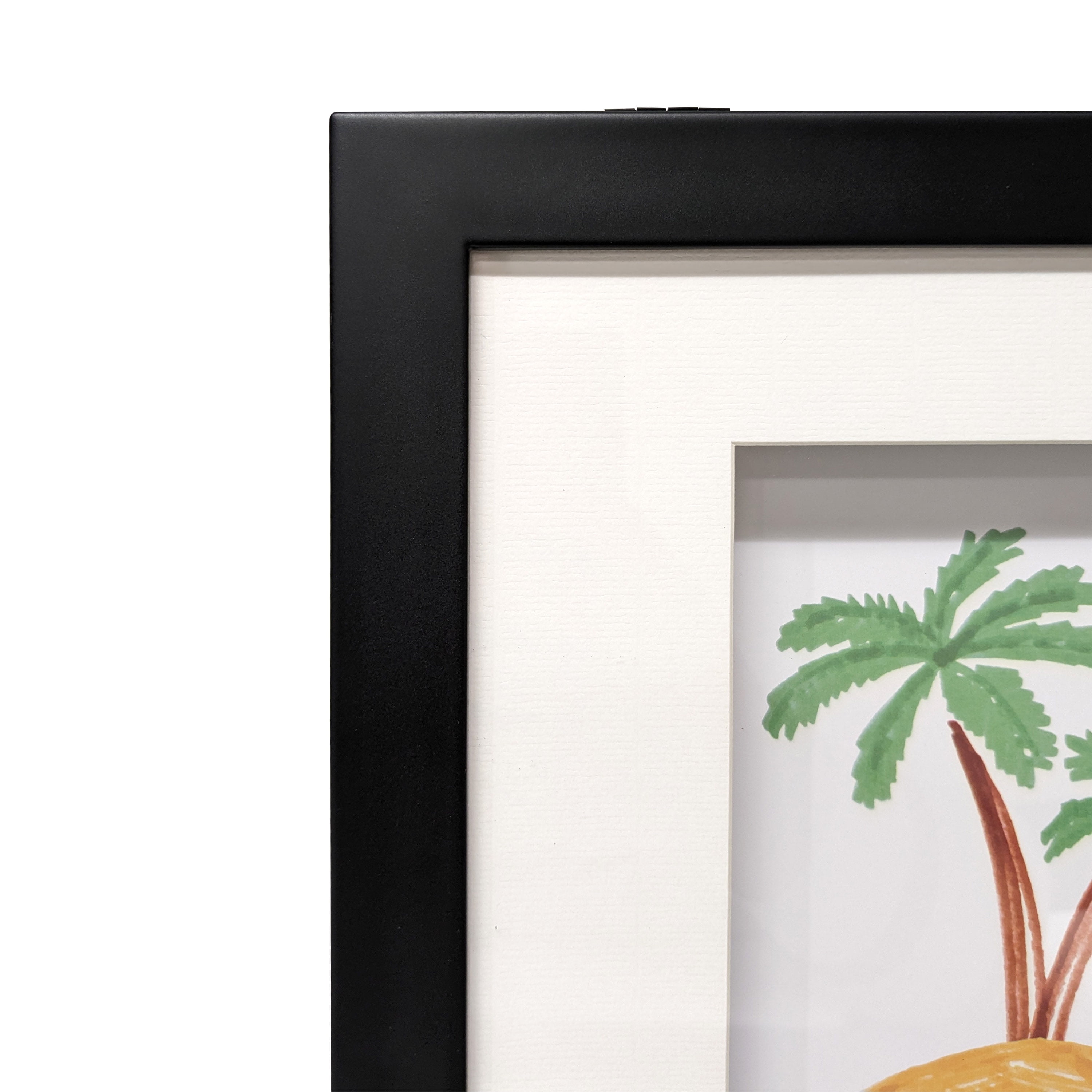 (2 pack) Mainstays – 8x10 Picture Frame – Black Finish Kids Art Frame Wall Photo Frame