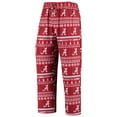 thumbnail image 4 of Men's Concepts Sport Crimson Alabama Crimson Tide Ugly Sweater Knit Long Sleeve Top and Pant Set, 4 of 5