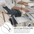 thumbnail image 2 of Cable de extensión de la impresora de 50 cm MUJER ANCULAR A CORDADO USB 2.0 B Reemplazo del alambre del escáner, 2 of 5