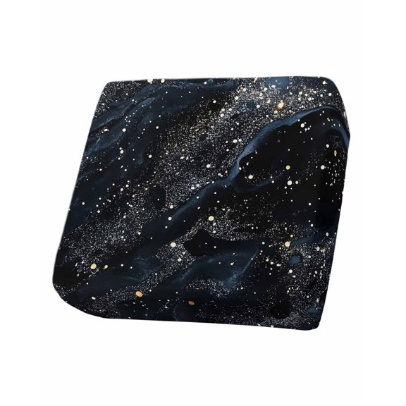 Starry Night Couch Cushion Covers Stretch, Washable Sofa Seat Covers Individual Seat Cushion Sofa Slipcovers Chic Modern Black Blue Marble Texture Couch Cover Furniture Protector S-1PCS