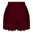 thumbnail image 5 of Posijego Cotton Linen Shorts for Women 2024 Summer Drawstring Lightweight Casual Shorts Pajama Shorts, 5 of 7