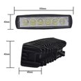 thumbnail image 2 of 18W 6 LED Car LED Work Light DRL Spotlight High Bright Waterproof Auto Offroad SUV Truck Headlights Driving Lamp 12V, 2 of 5