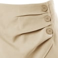 thumbnail image 6 of Pxiakgy Womens Shorts Dressy High Waisted Wide Leg Shorts Pleated Business Casual Work Trouser Shorts Lounge Summer Side Button Pleated Shorts with Pockets Dressy Summer Shorts for Women 2025 Relaxe, 6 of 6