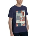 thumbnail image 2 of Bingfone Patchwork In Country Style Men'S Loose Fit Short-Sleeve Pocket T-Shirt, 2 of 7