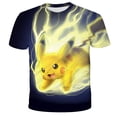 thumbnail image 2 of Camiseta de Pikachu con estampado 3D de Pokémon para niño y niña, camisa informal de moda, ropa de dibujos animados de 3 a 14 años qym unisex, 2 of 2