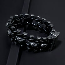 European And American Men's Stainless Steel Skull Bracelet