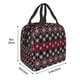 thumbnail image 3 of Easygdp red Minimalist Snowflake Bolsa Térmica Premium - Tela Oxford Impermeable, Gran Capacidad, Bolsillo Frontal, Unisex para Trabajo, Escuela, Actividades al Aire Libre y Picnics, 3 of 8
