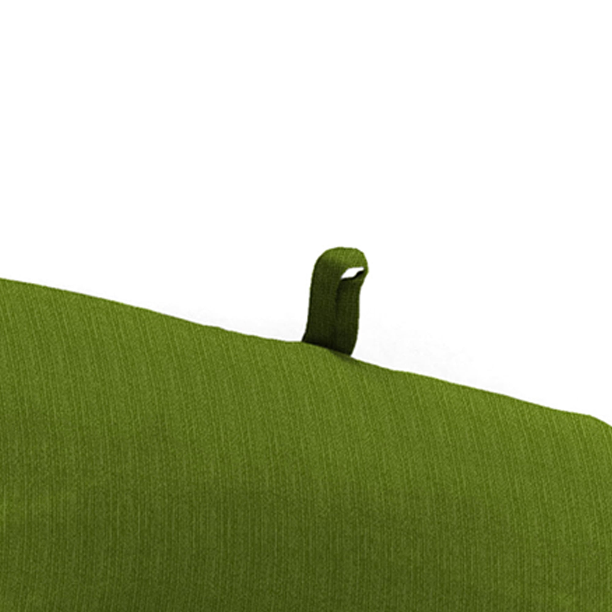 Jordan Manufacturing 72" x 21" Bolt Grass Green Solid Rectangular Outdoor Chaise Lounge Cushion with Ties and Hanger Loop