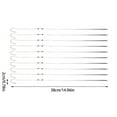 Jrocdr Stainless Steel BBQ Skewers Set 10 Pack Metal Grill Skewer