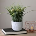 thumbnail image 2 of 10" Green and Yellow Potted Artificial Grass and Eggs Easter Decoration, 2 of 4