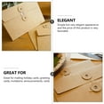 thumbnail image 2 of LNGOOR 10 Pcs Kraft Paper File Bag Thickened Envelope Card Envelopes Self Seal Brown, 2 of 6
