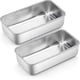 thumbnail image 1 of Loaf Pan, Set Of 2, Stainless Steel Bread Baking Mold, Rectangular Cake Pan Gift, 1 of 5