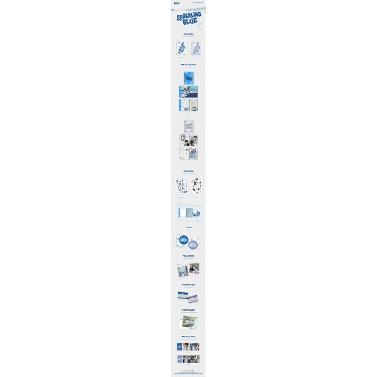 TWS, K-Pop CD, Sparkling Blue Lucky Ver., 6 Members - Walmart.com