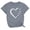 Gray, variant on Asxite Womens Tops Short Sleeve Trendy Print Round Neck Loose and Breathable Casual Blouse