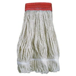 Wideband Looped-End Mop Heads, 20 oz, Natural w/Red Band, 12/Carton Wideband Looped-End Mop Heads, 20 oz, Natural w/Red Band, 12/Carton