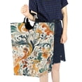 thumbnail image 4 of Yayeee Freestanding Laundry Hamper with Handle Collapsible Large Storage Basket for Clothes, Whimsical Leaves, 4 of 7