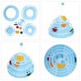 thumbnail image 4 of Cat Track Roller Toy, 4  PP Interesting Cat Turntable Ball Toy  For Kitten Blue, 4 of 8
