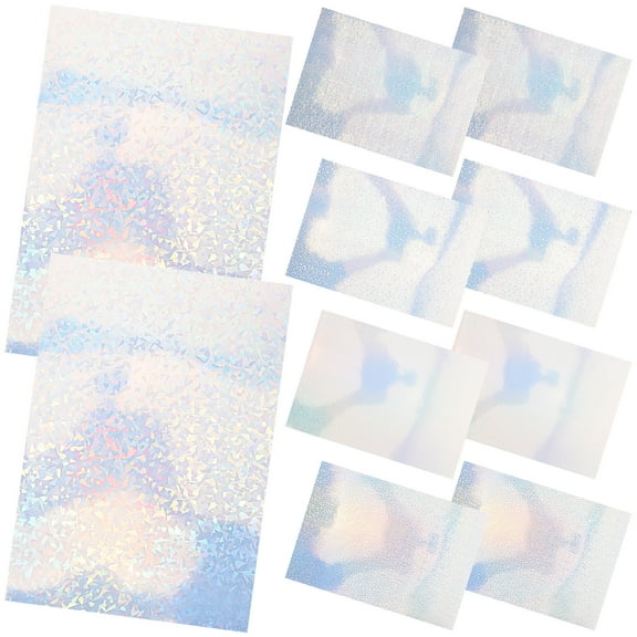 Raindrops  10 Sheets Cards Holographic Stickers Creative Paper Decals