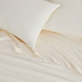 thumbnail image 6 of Linen Blend 4-Piece Sheet Set, Cooling & Breathable TENCEL™ Lyocell & Linen Blend, King, Ivory, 6 of 7