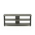 thumbnail image 3 of Furinno Sully 3-Tier TV Stand for TV up to 50 , French Oak Grey/Black, 17077GYW/BK, 3 of 5