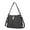 Charcoal, variant on Ezra Snake embossed Vegan Leather Womens Shoulder Bag by Mia K