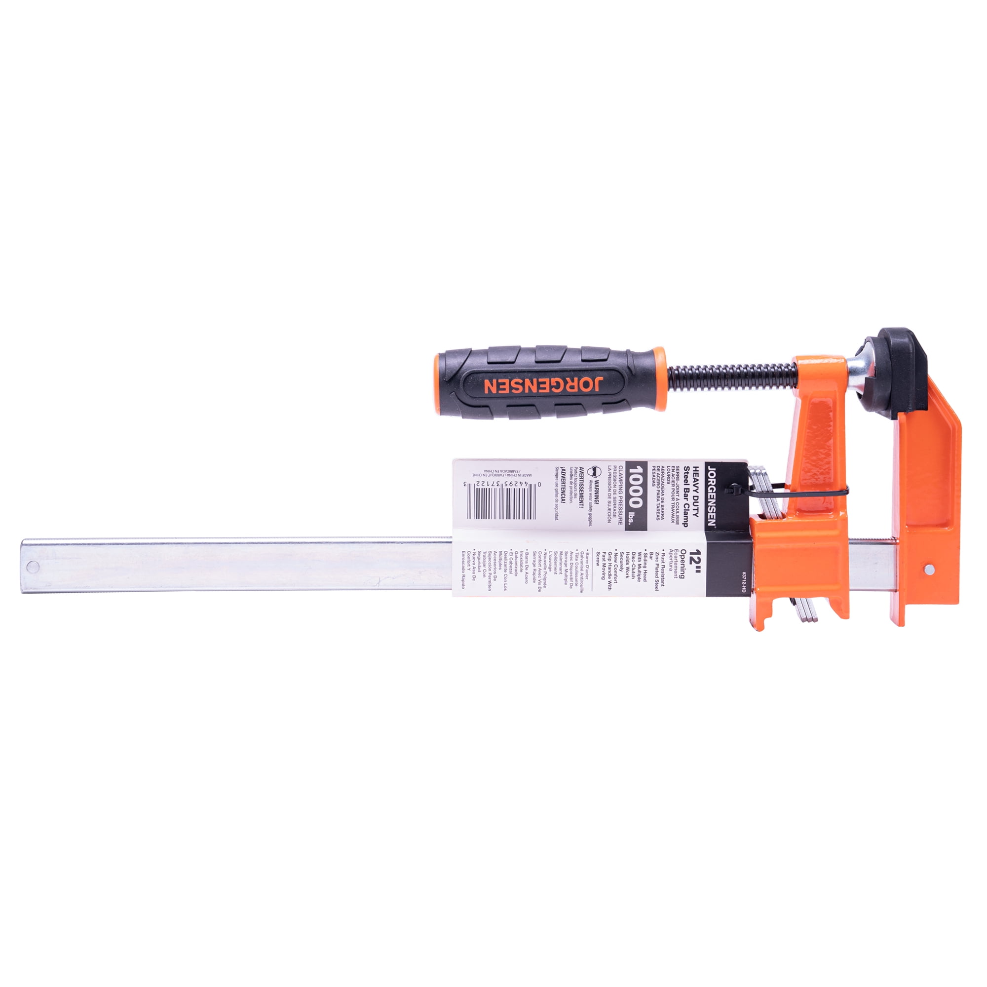 Jorgensen 12-Inch Heavy Duty Steel Bar Clamp