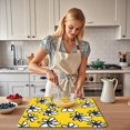 thumbnail image 2 of Spring White Daisy Dish Drying Mat 16x18 Inch Floral Pattern Absorbent Microfiber Kitchen Counter Mat for Drying Dishes Cups Utensils Coffee Bar, 2 of 6