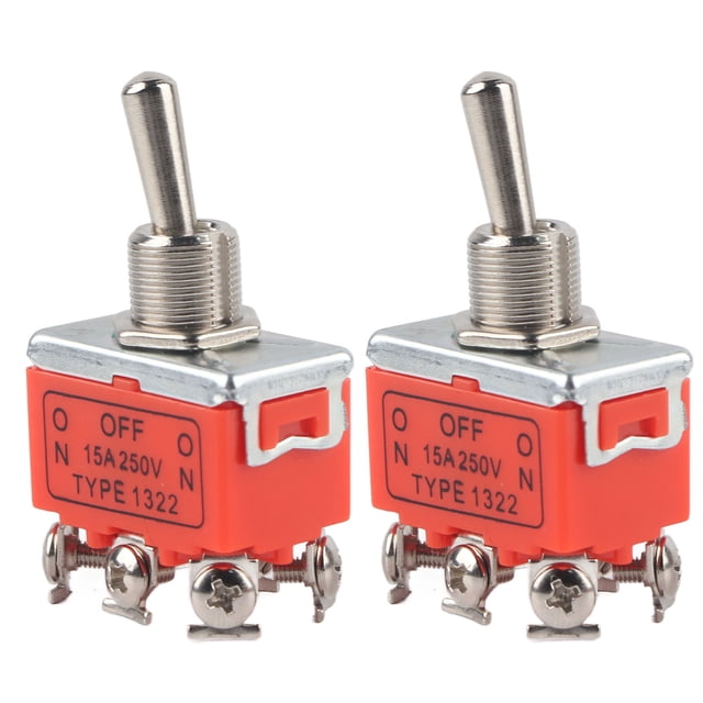 Motor Switch Toggle Switch Dc Motor Dc Motor Switch On/off Switch 2 Pcs DC Motor Switch CW CCW Motor 6 Pin Toggle Switch 250V 15A