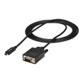 thumbnail image 1 of StarTech.com 6 Pieds (2m) USB C to VGA Cable, 1920x1200/1080p USB Type C to VGA Video Active Adapter Cable, Thunderbolt 3 Compatible, Ordinateur Portable to VGA Monitor/Projector, DP Alt Mode HBR2 Cable USB-C Video Cable 2m (CDP2VGAMM2MB) - Câble Vidéo / USB - 24 Broches USB-C (M) vers HD-15 (VGA) (m) - 6,6 Pi, 1 of 5