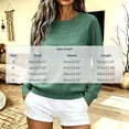 thumbnail image 6 of FAIWAD Women’s Textured Knit Sweater Crew Neck Long Sleeve Pullover Casual Solid Color Winter Clothing, 6 of 7
