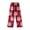 Watermelon Red, variant on Tfken Toddler Child Girls Trousers Straight-Leg Casual Christmas Print Elastic Waist Flannel Sleepwear Pants Watermelon Red Size 2-3 Years