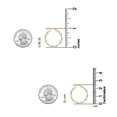 thumbnail image 5 of LeCalla 925 Sterling Silver Twisted Intertwining Hoop Earrings, 5 of 7