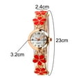 thumbnail image 7 of UDIYO Fashion Women Rhinestone Flower Round Dial Analog Quartz Bracelet Watch Gift, 7 of 7
