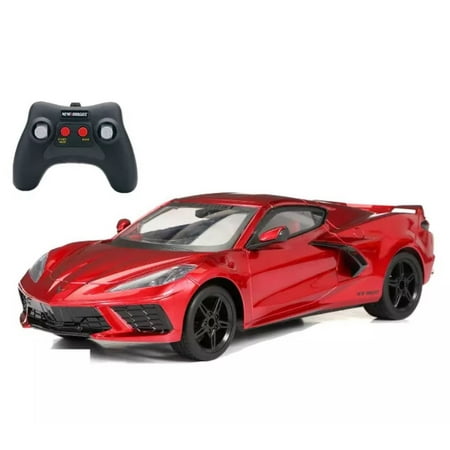 Bright 1:8 (22") R/C Full Function USB Showcase Sportscar - Corvette C8 Torch Red