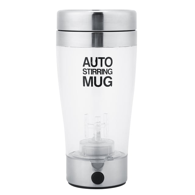 Verdant Touch Tasse à mélanger électrique en acier inoxydable 400 ml Tasse à mélanger électrique automatique Lait Jus Tasse à café